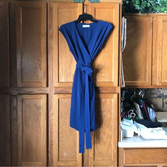 Everlane Japanese GoWeave Sleeveless Mini Wrap Dress - 2 - Picture 2 of 14